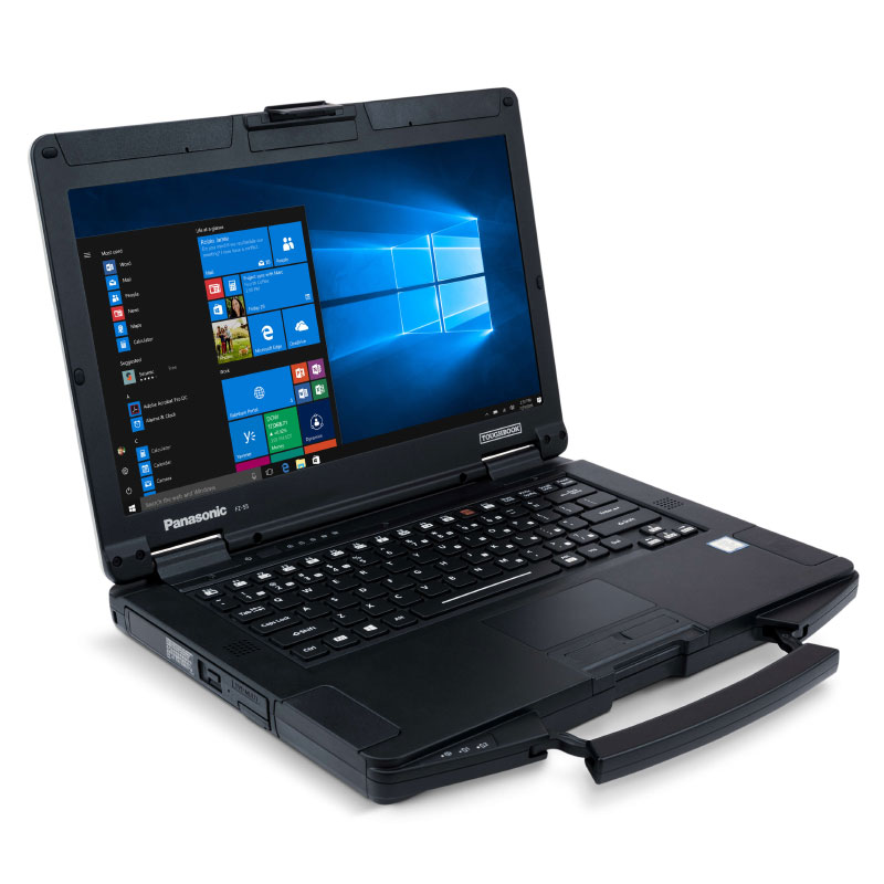 EJIAYU Toughbook FZ55-MK1 HD PC portable durci IP53 Toughbook 55 (FZ55) 14.0" - Vue avant gauche